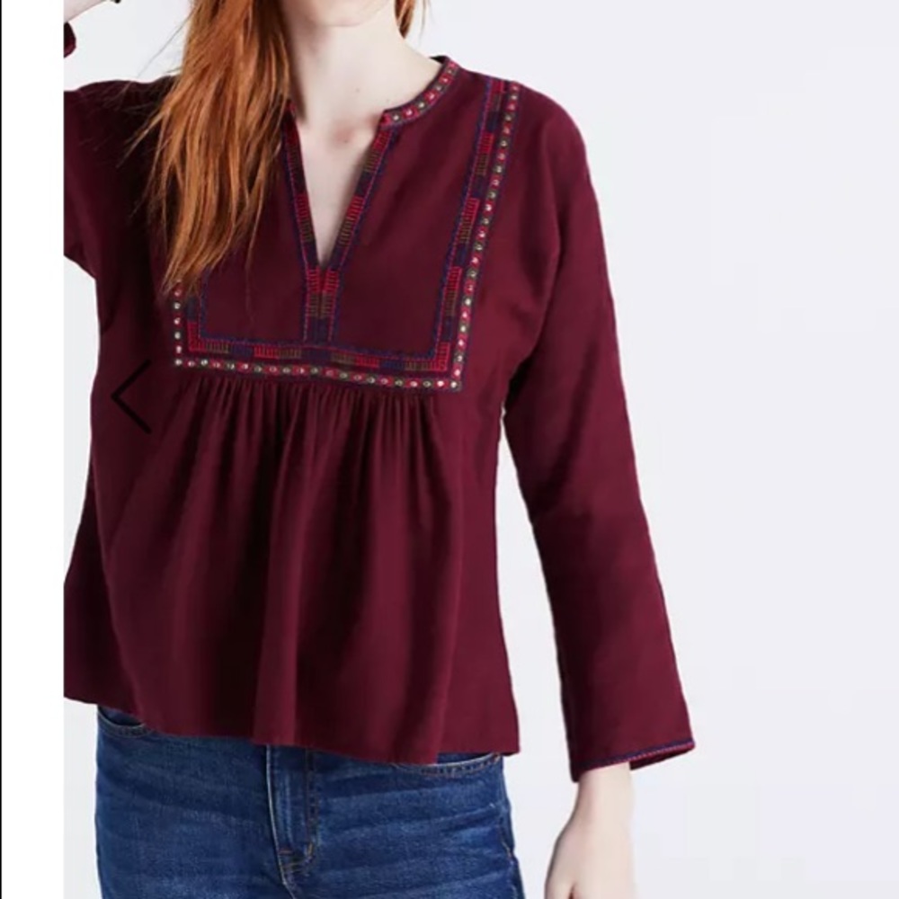 Madewell Boheme popover shirt